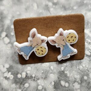 Mouse a Cookie Teacher Earrings